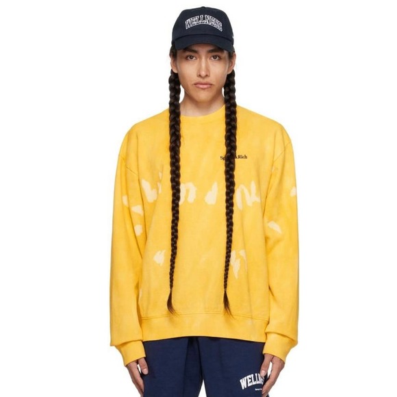 Sporty & Rich Tops - Sporty & Rich Tie Dye Crew Sweatshirt (NO Logo) Large RARE